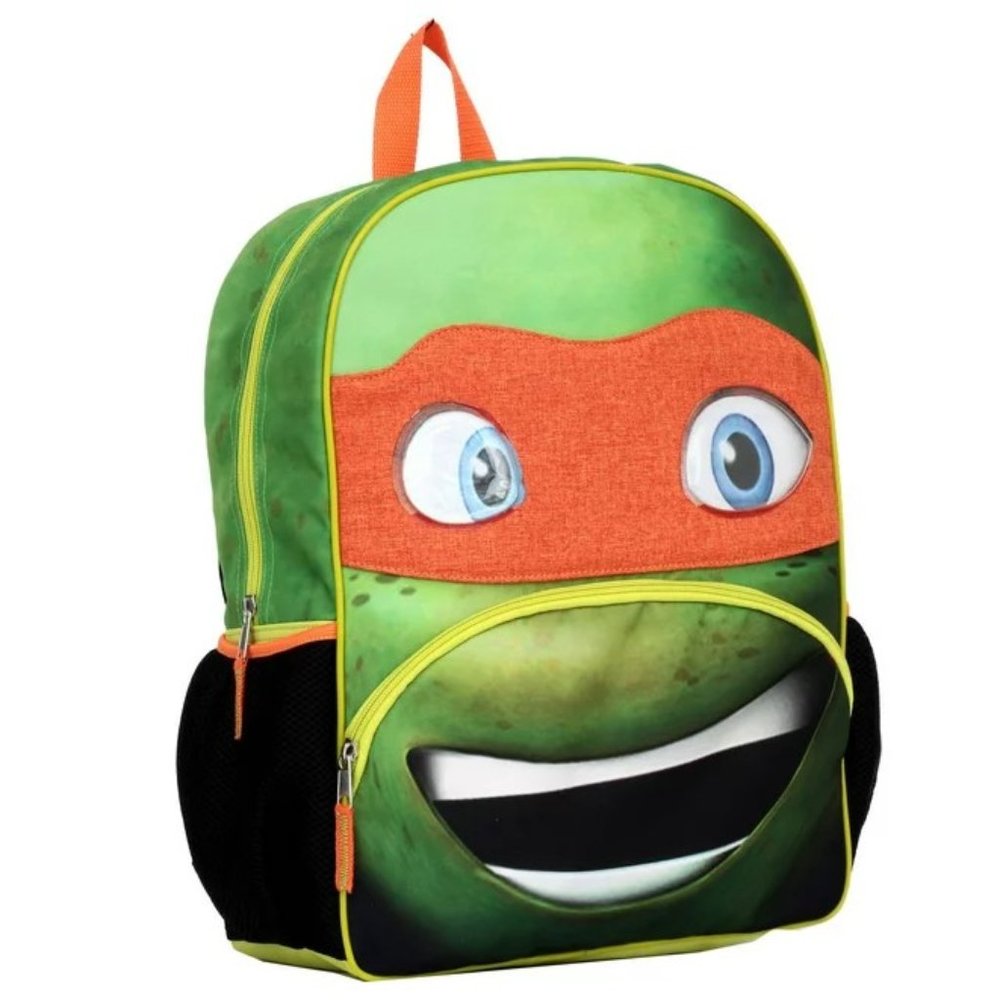 16" Teenage Mutant Ninja Turtle Backpack- Michelangelo Big Face